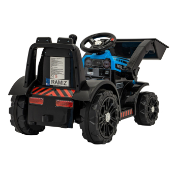 Traktor Spychacz G320 dla najmłodszych dzieci Niebieski + Ruchoma łyżka + Melodie + Klakson + Światła LED